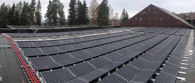 Leverer Hamar kommunes største solenergiprosjekt