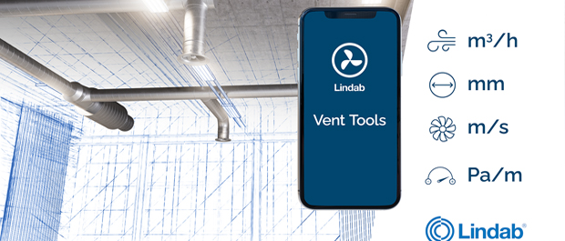 Lindab lanserer oppdatert versjon av Vent Tools-appen