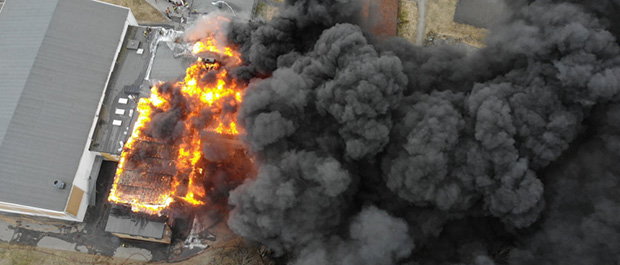 Mangel på brannvann ved skolebrannen i Våler