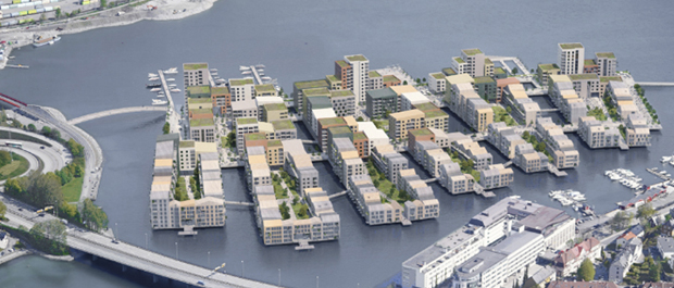 Vil bygge bydelen Trenezia på vannet i Bergen
